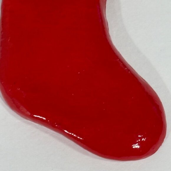 Vintage Nancy Eckland cat in a Christmas stocking. - Picture 3 of 6